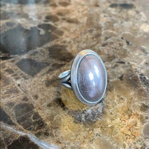 Copper and silver ring